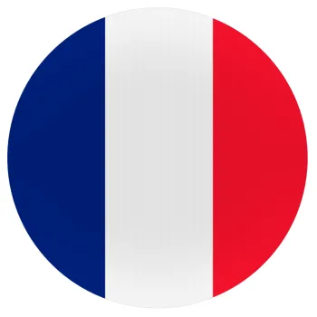 France flag, Mousepad Στρογγυλό 20cm
