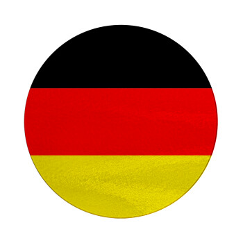 Germany flag, Επιφάνεια κοπής γυάλινη στρογγυλή (30cm)