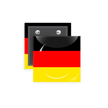 Germany flag, Κονκάρδα παραμάνα τετράγωνη 5x5cm