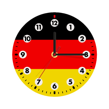 Germany flag, Ρολόι τοίχου ξύλινο (20cm)