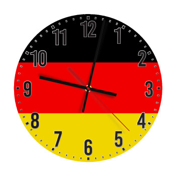 Germany flag, Ρολόι τοίχου ξύλινο (30cm)