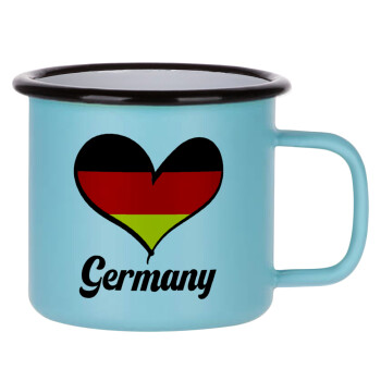 Germany flag, Κούπα Μεταλλική εμαγιέ ΜΑΤ σιέλ 360ml