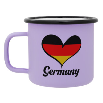 Germany flag, Κούπα Μεταλλική εμαγιέ ΜΑΤ Light Pastel Purple 360ml