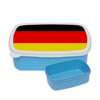 Germany flag, ΜΠΛΕ παιδικό δοχείο φαγητού (lunchbox) πλαστικό (BPA-FREE) Lunch Βox M18 x Π13 x Υ6cm