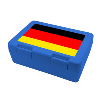 Germany flag, Children's cookie container BLUE 185x128x65mm (BPA free plastic)