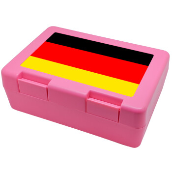 Germany flag, Παιδικό δοχείο κολατσιού ΡΟΖ 185x128x65mm (BPA free πλαστικό)