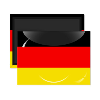 Germany flag, Ορθογώνιο μαγνητάκι ψυγείου διάστασης 9x6cm