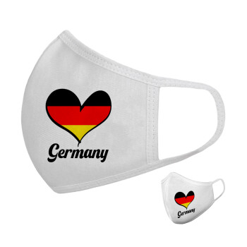 Germany flag, Μάσκα υφασμάτινη υψηλής άνεσης παιδική (Δώρο πλαστική θήκη)
