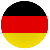 Germany flag, Mousepad Στρογγυλό 20cm