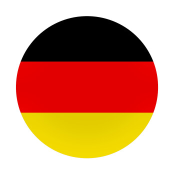 Germany flag, Mousepad Στρογγυλό 20cm