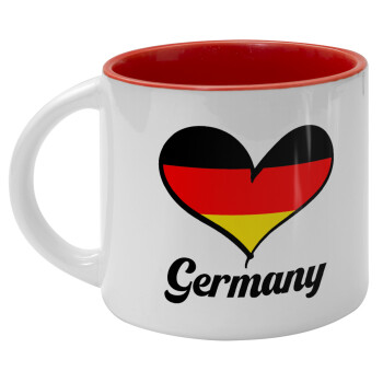 Germany flag, Κούπα κεραμική 400ml Λευκή/Κόκκινη