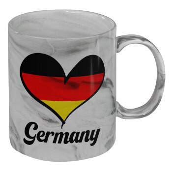 Germany flag, Mug ceramic marble style, 330ml