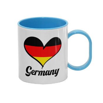 Germany flag, Κούπα (πλαστική) (BPA-FREE) Polymer Μπλε για παιδιά, 330ml