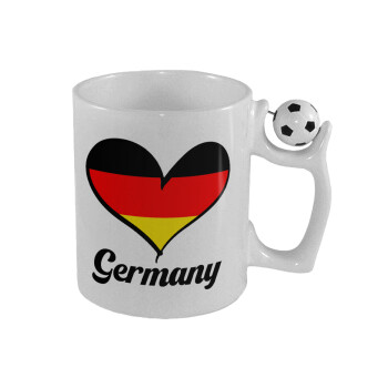 Germany flag, Κούπα με μπάλα ποδασφαίρου , 330ml
