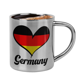 Germany flag, Κουπάκι μεταλλικό διπλού τοιχώματος για espresso (220ml)