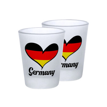 Germany flag, Σφηνοπότηρα γυάλινα 45ml του πάγου (2 τεμάχια)