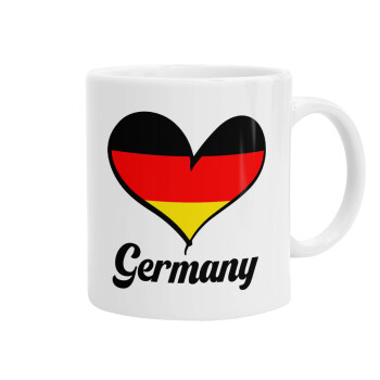 Germany flag, Ceramic coffee mug, 330ml (1pcs)