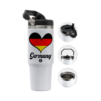 Germany flag, 30oz stainless Steel Tumbler with Handle