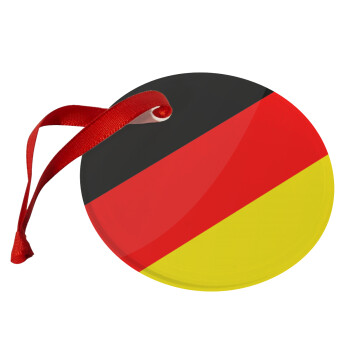 Germany flag, Christmas ornament glass 9cm