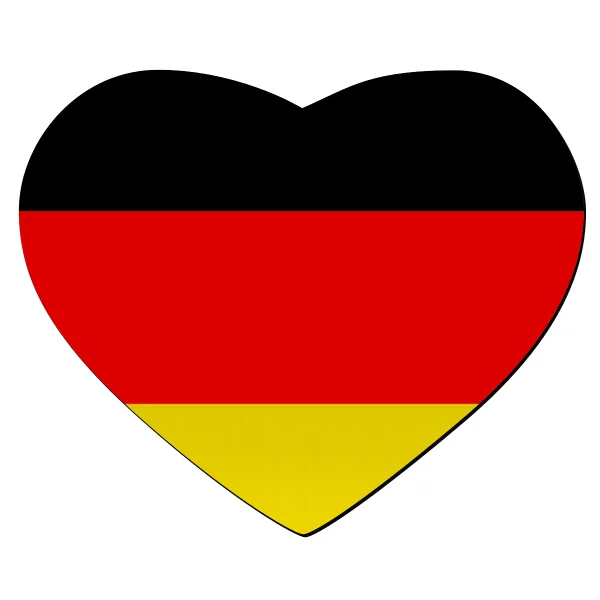 Germany flag — Mousepad καρδιά 23x20cm