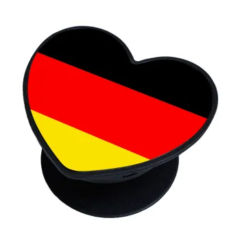 Germany flag, Phone Holders Stand  καρδιά Μαύρο Βάση Στήριξης Κινητού στο Χέρι