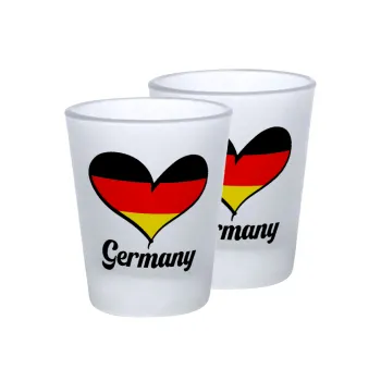 Germany flag, Σφηνοπότηρα γυάλινα 45ml του πάγου (2 τεμάχια)