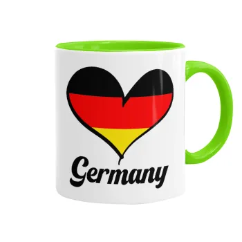 Germany flag, Κούπα χρωματιστή βεραμάν, κεραμική, 330ml