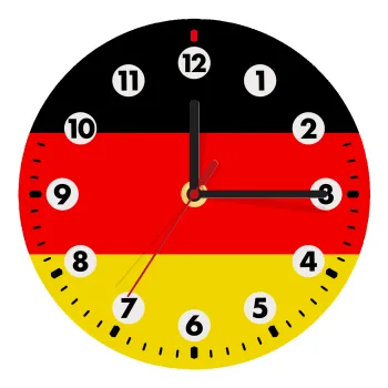 Germany flag, Ρολόι τοίχου ξύλινο (20cm)