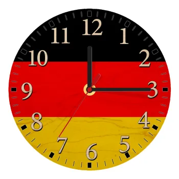 Germany flag, Ρολόι τοίχου ξύλινο plywood (20cm)