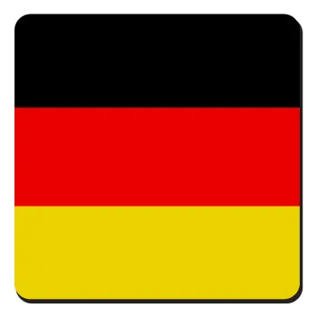 Germany flag, Τετράγωνο μαγνητάκι ξύλινο 9x9cm