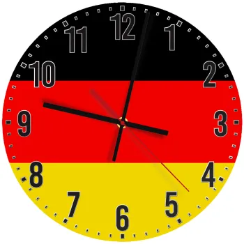 Germany flag, Ρολόι τοίχου ξύλινο (30cm)