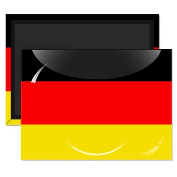Germany flag, Ορθογώνιο μαγνητάκι ψυγείου διάστασης 9x6cm