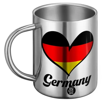 Germany flag, Ανοξείδωτη Μεταλλική Κούπα 450ml - Διπλού Τοιχώματος