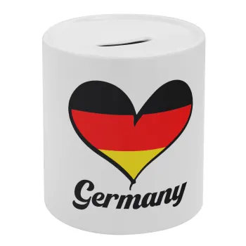 Germany flag, Κουμπαράς πορσελάνης με τάπα