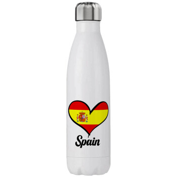 Spain flag, Stainless steel, double-walled, 750ml