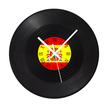 Spain flag, Ρολόι τοίχου Βινύλιο (30cm)