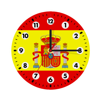 Spain flag, Wooden wall clock (20cm)