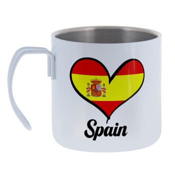Spain flag, Mug Stainless steel double wall 400ml
