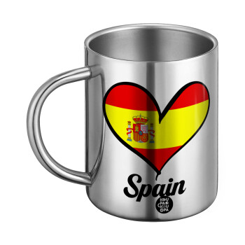 Spain flag, BIG Mug Stainless steel double wall (450ml)