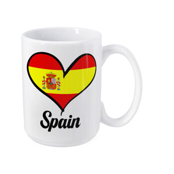 Spain flag, Κούπα Mega, κεραμική, 450ml