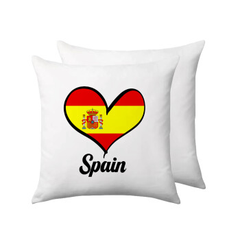 Spain flag, Μαξιλάρι καναπέ 40x40cm περιέχεται το  γέμισμα