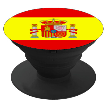 Spain flag, Pop Socket Μαύρο Βάση Στήριξης Κινητού στο Χέρι