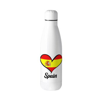Spain flag, Metal mug thermos (Stainless steel), 500ml