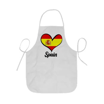 Spain flag, Ποδιά Σεφ ολόσωμη κοντή  Παιδική (44x62cm)