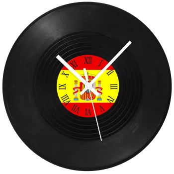 Spain flag, Ρολόι τοίχου Βινύλιο (30cm)