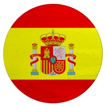 Spain flag, Επιφάνεια κοπής γυάλινη στρογγυλή (30cm)