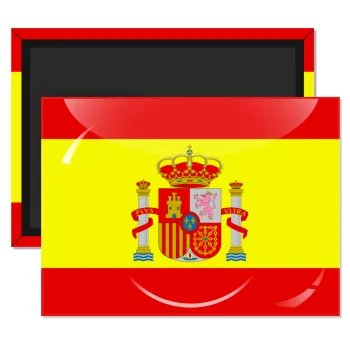 Spain flag, Ορθογώνιο μαγνητάκι ψυγείου διάστασης 9x6cm