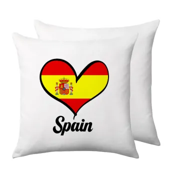 Spain flag, Sofa cushion 40x40cm includes filling