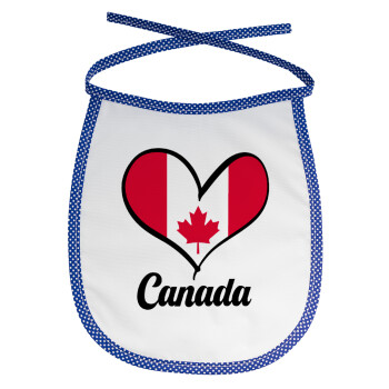 Canada flag, Σαλιάρα μωρού αλέκιαστη με κορδόνι Μπλε