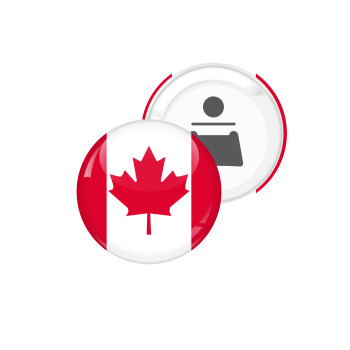 Canada flag, Μαγνητάκι και ανοιχτήρι μπύρας στρογγυλό διάστασης 5,9cm